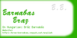 barnabas braz business card